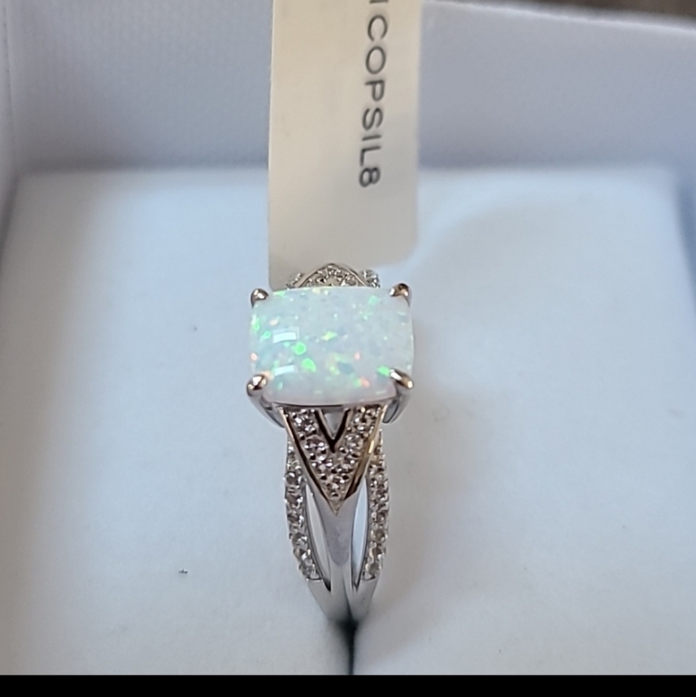 FINE JEWELRY BEAUTIFUL WOMENS OPAL RING SIZE 8 - Picture 11 of 17